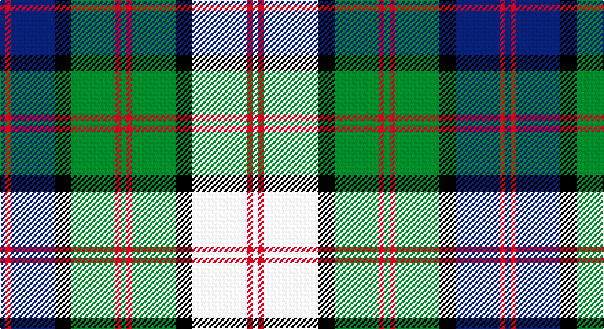 DB/4 R4 DB32 K12 G32 R4 G4 R4 G32 K12 W40 R4 W/4 tartan
