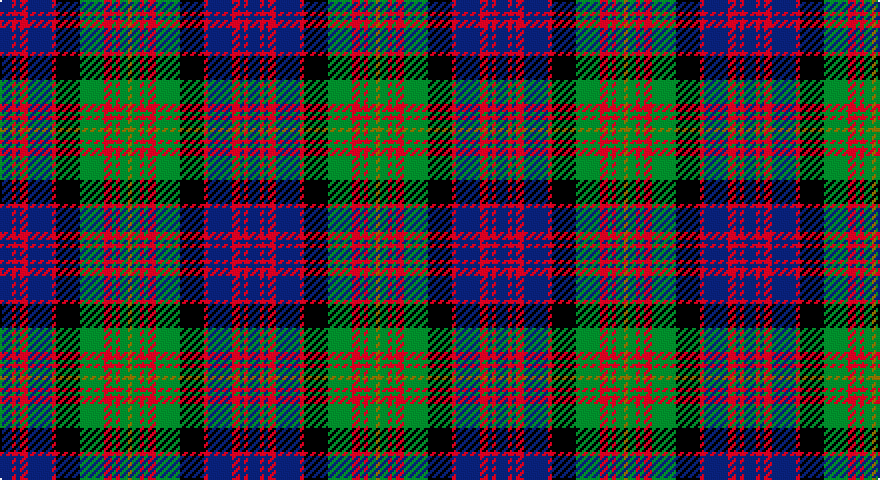 DB/6 R2 DB2 R4 DB12 R2 K12 G12 R4 G2 R2 G4 Y/2 tartan