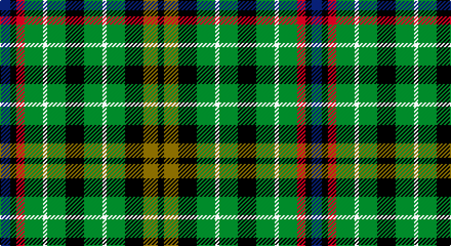 DB/10 K6 R8 G18 W4 G18 K18 G18 W4 G18 K18 Y14 K/6 tartan