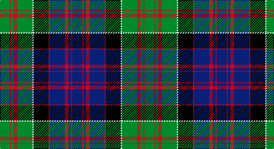 G/16 R2 G4 R6 G24 W2 K24 R2 DB24 R6 DB4 R2 DB/16 tartan