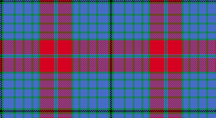 K/4 G4 B20 G4 B14 G4 B14 G4 B10 G4 R28 B2 G/4 tartan