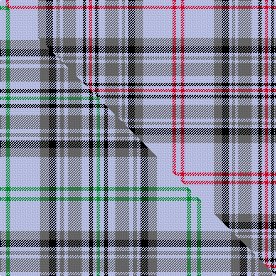 this sett (top) woven against the master sett (bottom)