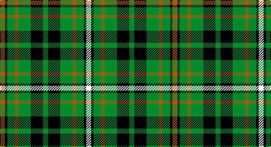 O/8 K4 G12 O6 G20 K20 G8 K20 G20 O6 G12 K4 W/8 tartan