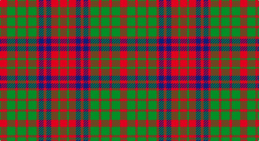 R/12 G14 R4 G14 R4 G14 R4 DB8 R5 DB8 R12 G3 R/12 tartan