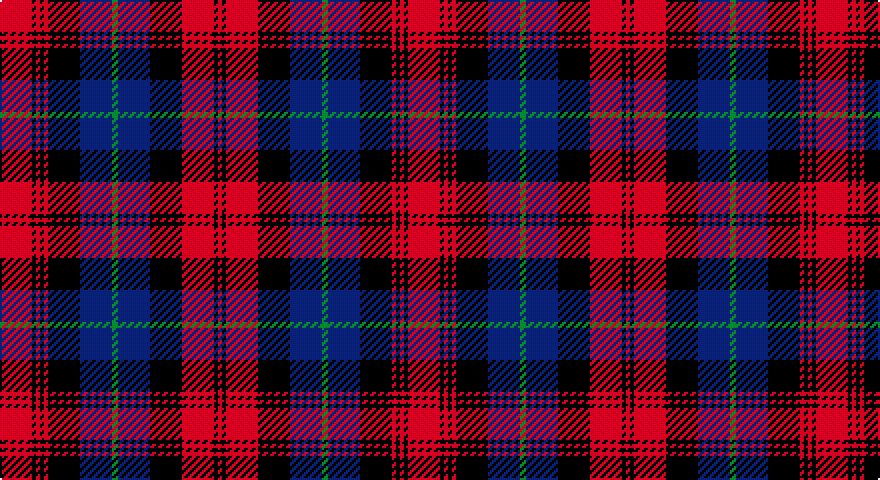 R/16 K2 R2 K2 R2 K16 DB16 G3 DB16 K16 R16 K2 R/2 tartan