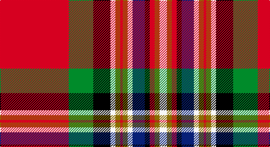 R/112 G40 K28 W8 Y8 R4 Y8 W8 DB20 K8 R8 Y8 W/12 tartan