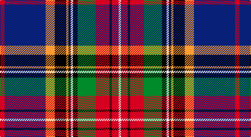 R/8 DB72 LO16 K20 LO4 K4 W4 K8 G32 R24 K4 R12 W/4 tartan