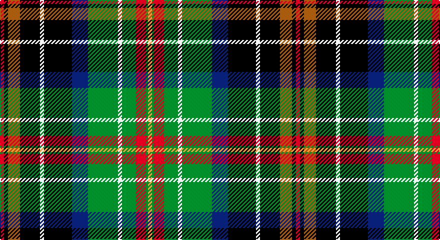 R/4 K4 O12 K20 W4 K28 DB16 G30 W4 G14 R10 G2 LO/4 tartan