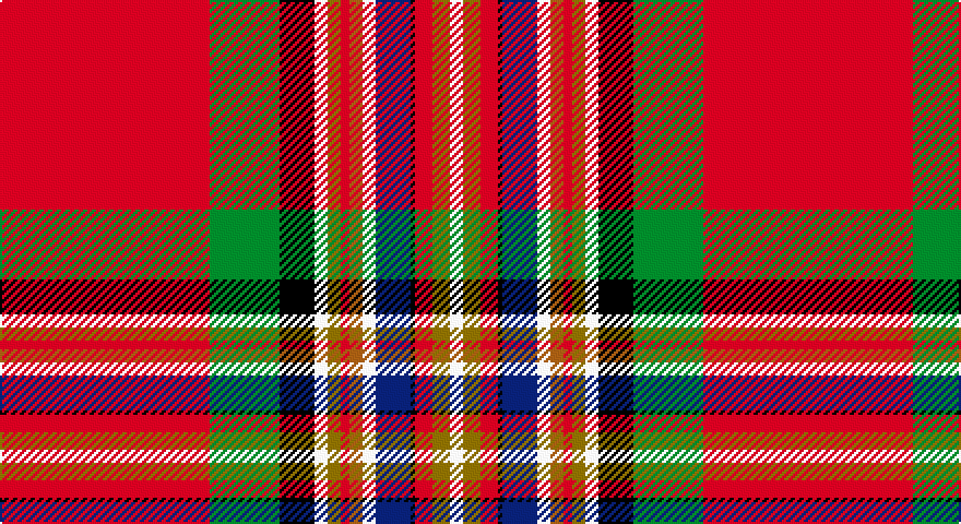 R/96 G32 K16 W6 Y6 R4 O6 W6 DB16 K2 R8 Y8 W/6 tartan