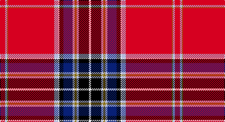 R/10 LB4 Y2 R90 LB8 W2 K8 DB18 LB4 Y4 LB4 K20 W/4 tartan