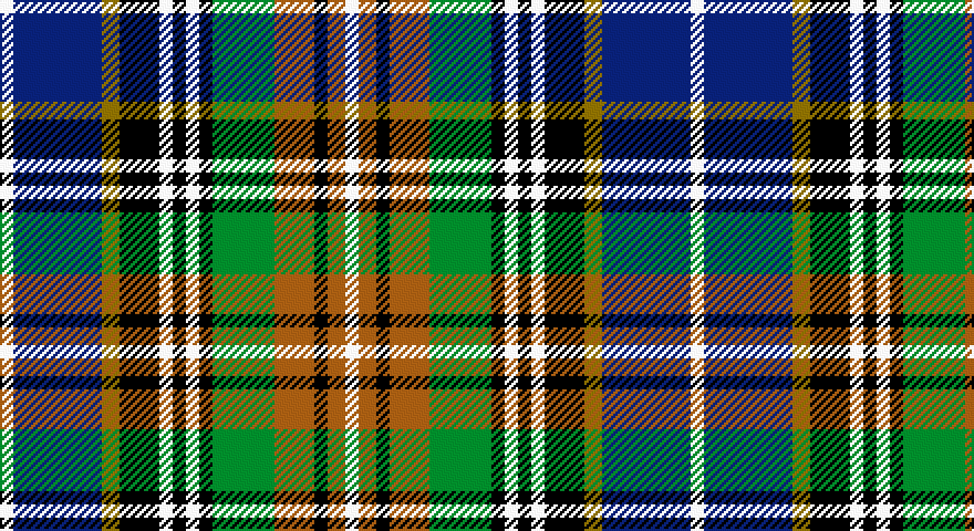 W/6 DB40 Y8 K18 W6 K6 W6 K6 G28 O18 K6 O8 W/6 tartan