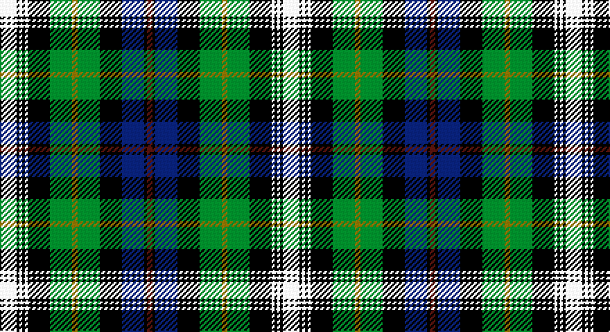W/12 K2 W2 K2 W2 K16 G16 Y4 G16 K16 DB16 K2 DR/4 tartan