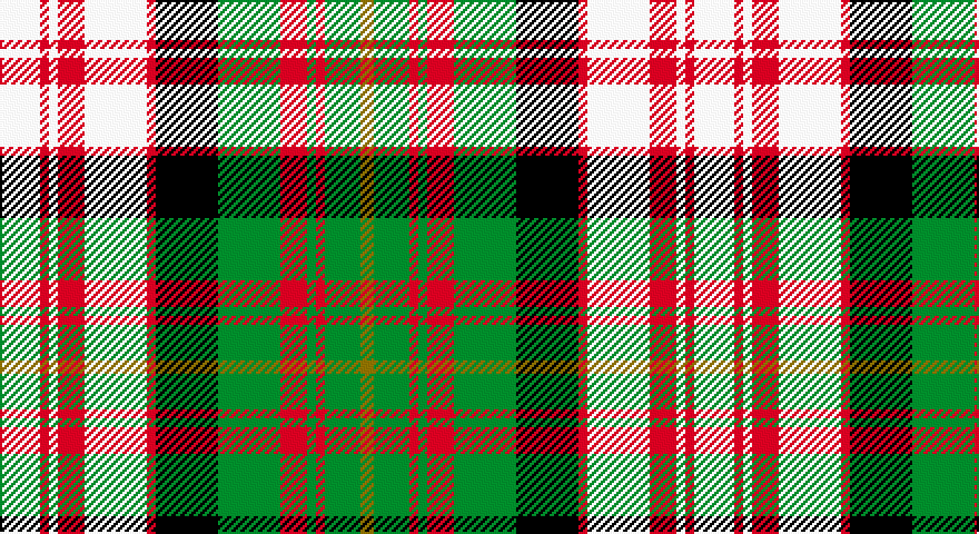 W/18 R4 W4 R12 W28 R4 K28 G28 R12 G4 R4 G16 Y/6 tartan