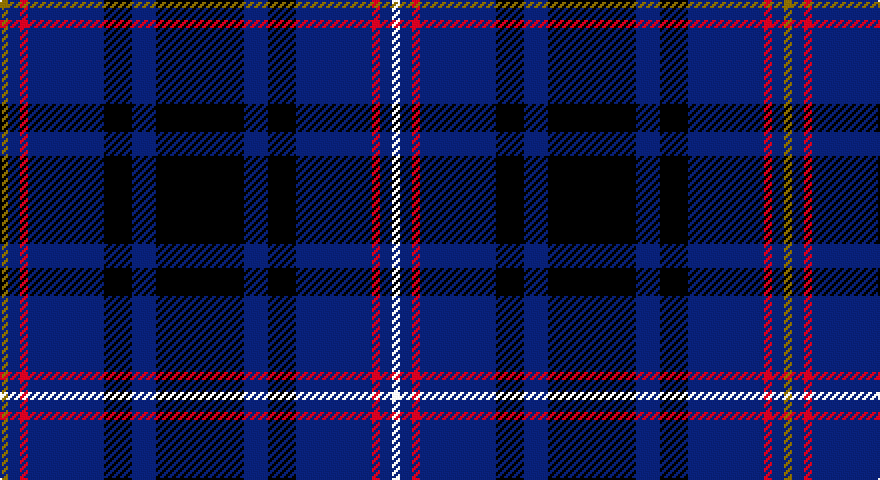 Y/4 DB6 R4 DB38 K14 DB12 K44 DB12 K14 DB38 R4 DB6 W/4 tartan