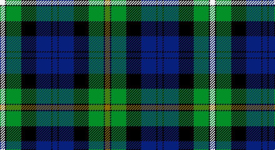 W/8 K2 G24 K24 DB24 K2 DB8 K2 DB24 K24 G24 K2 Y/8 tartan
