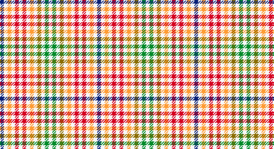 DB/6 W6 LO6 W6 R6 W6 R6 W6 LO6 W6 Y6 W6 G6 W/6 tartan