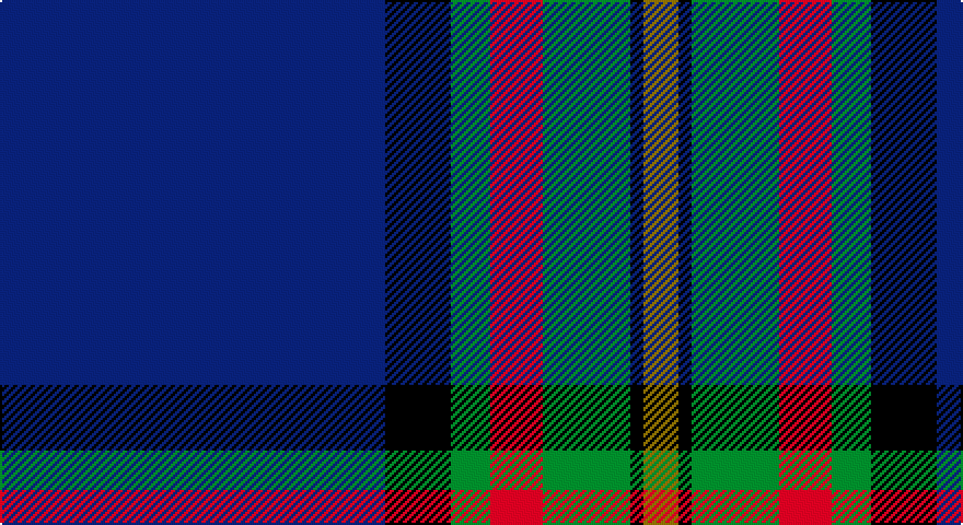 DB/176 K30 G18 R24 G40 K6 Y16 K6 G40 R24 G18 K30 DB48 K/72 tartan