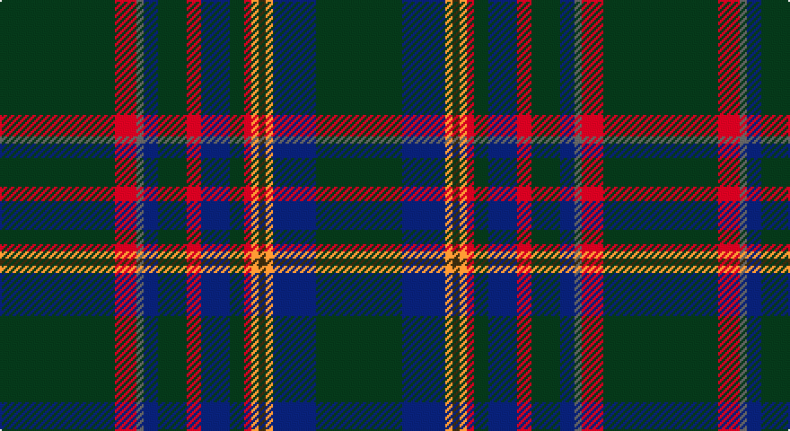 DG/64 R12 N4 DB8 DG16 R8 DB16 DG8 R4 LO4 DY4 LO4 DB24 DG/48 tartan