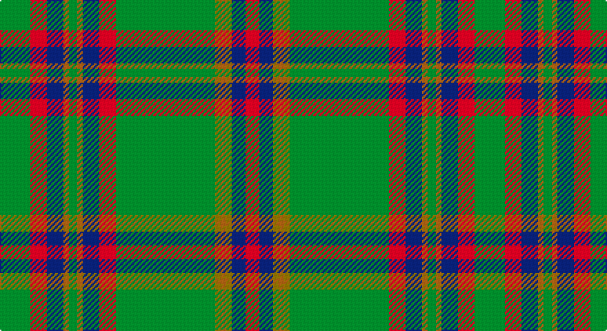 G/22 R12 DB12 O4 G6 O4 DB12 R12 G72 Y4 O4 Y4 DB10 R/10 tartan