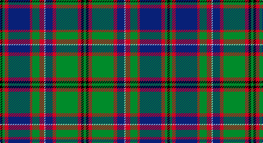 K/4 G4 R6 DB36 R4 G12 R8 LB2 DB12 R6 G36 R6 K4 G/4 tartan