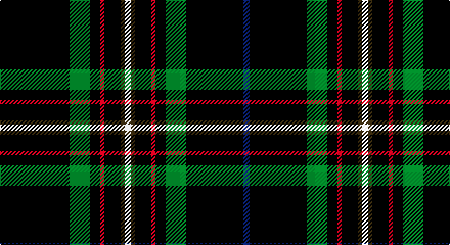 K/68 G20 K10 R4 K16 DY4 W6 DY4 K16 R4 K10 G20 K56 DB/6 tartan
