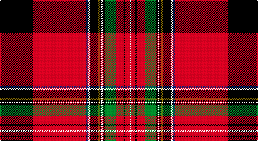 K/56 R90 DB4 W4 K13 Y3 K3 W3 K3 G18 R14 K3 R7 W/3 tartan