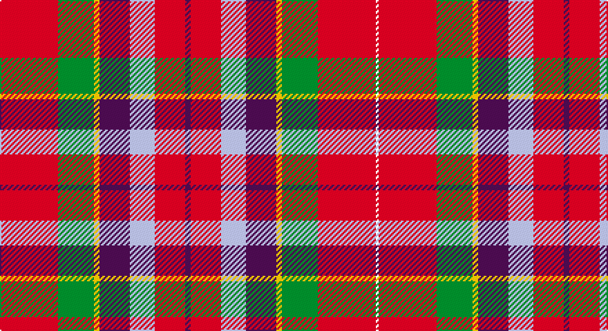 R/42 G26 LY4 DP22 LB18 R22 DP4 R22 LB18 DP22 LY4 G26 R42 W/2 tartan