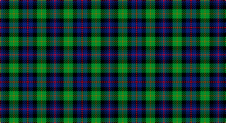 R/2 DB4 K1 DB1 K1 DB1 K8 G8 Y2 G8 K8 DB8 K1 R/2 tartan