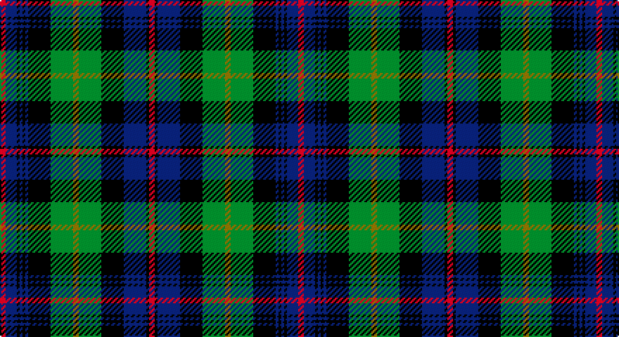 R/4 DB8 K2 DB2 K2 DB2 K16 G16 Y4 G16 K16 DB16 K2 R/4 tartan