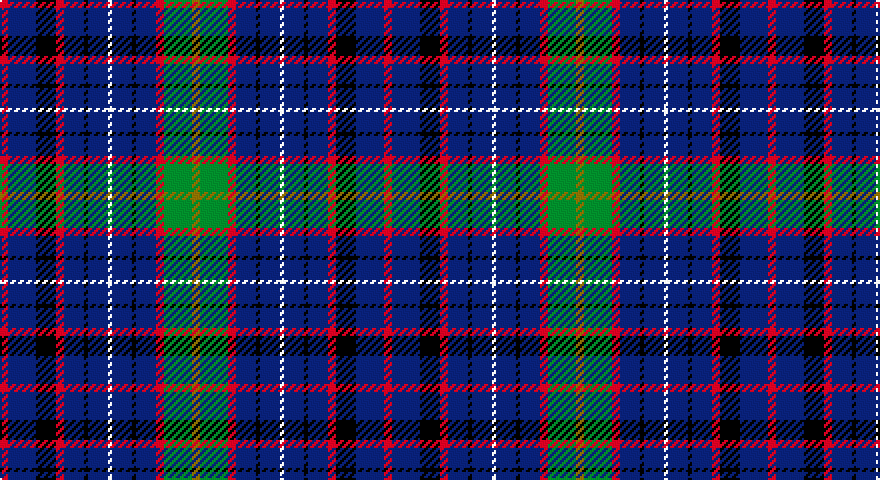 R/4 DB14 K10 R4 DB10 K2 DB10 W2 DB10 K2 DB10 R4 G14 Y/4 tartan