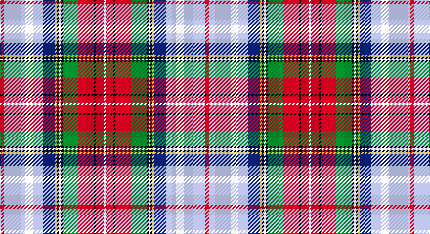 R/4 LB22 W8 LB10 DB12 LY2 K2 W2 K2 G16 R16 K2 R8 W/2 tartan