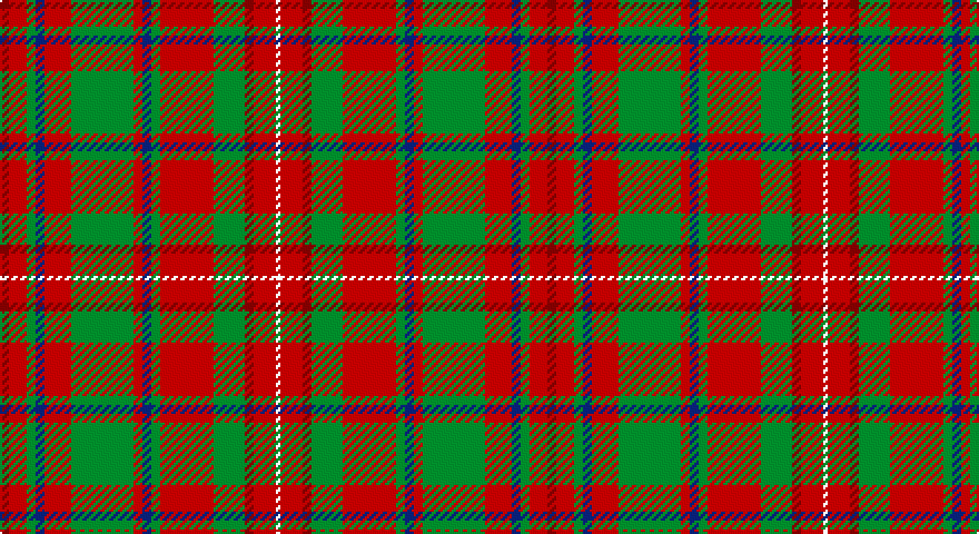 R/4 Ri8 G4 DB4 Ri12 G28 Ri4 DB4 G4 Ri24 G14 R4 Ri10 W/2 tartan