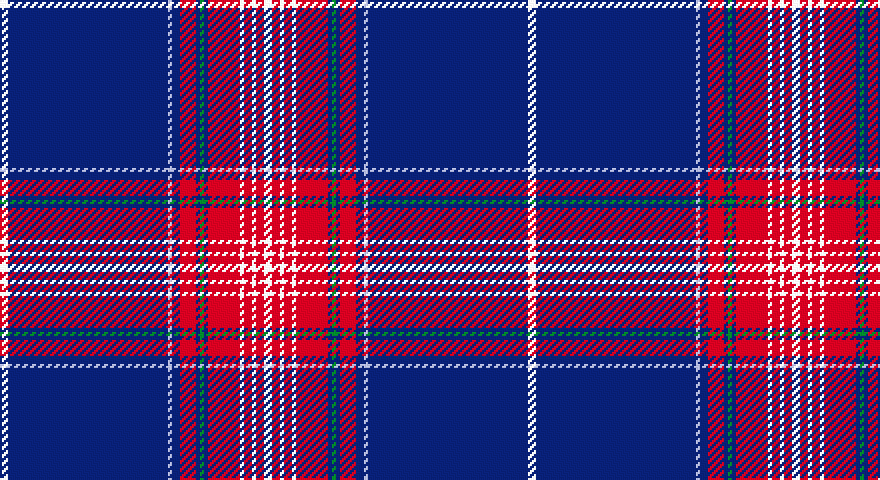 W/4 DB80 LB2 DB4 R8 DB2 G2 DB2 R16 W2 R4 W2 R4 W/4 tartan