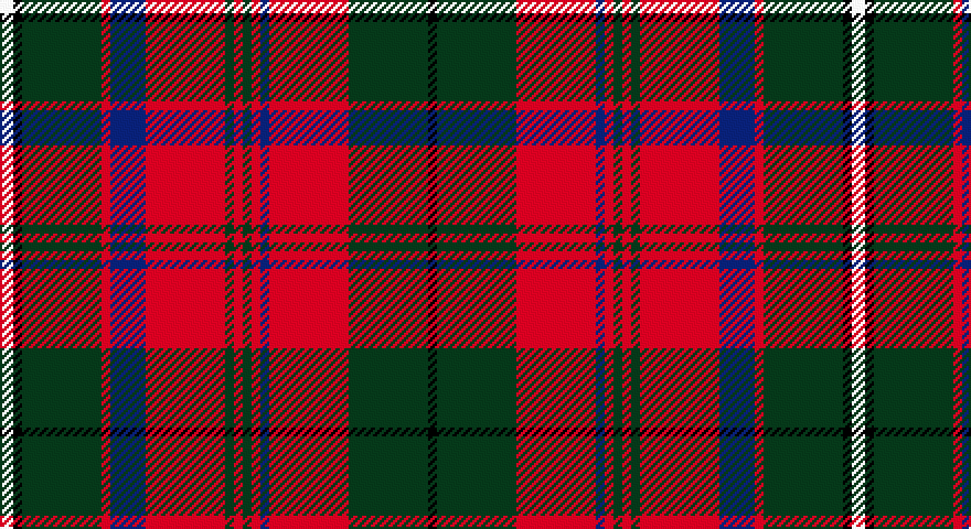 W/6 K4 DG36 R4 DB16 R36 DG4 R4 DG4 R4 DB4 R36 DG36 K/4 tartan