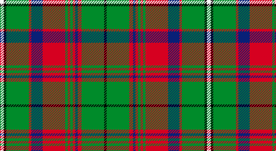 W/6 K4 G36 R4 DB18 R36 G4 R4 G4 R4 DB4 R6 G36 K/4 tartan