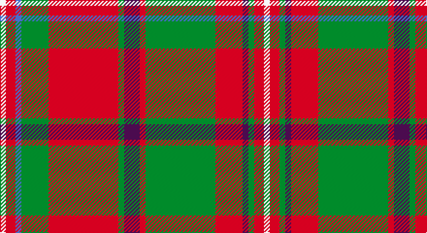W/6 R10 B6 G28 R72 G6 DP16 R6 G72 R28 DP6 G6 R10 W/6 tartan