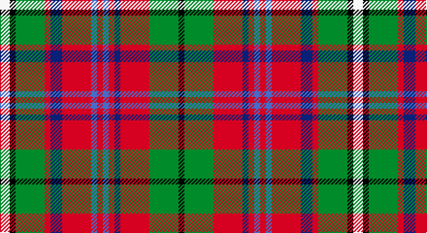 W/10 K6 G30 R6 DB12 R30 B6 R6 B6 R6 DB6 R30 G30 K/6 tartan