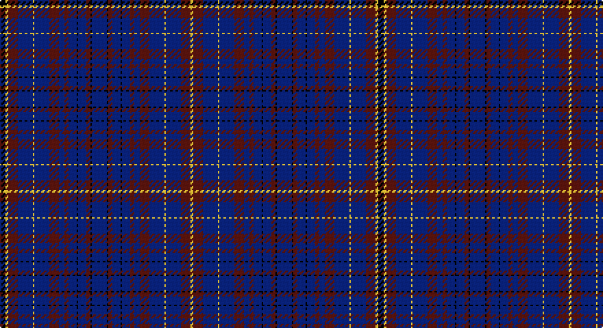 DB/11 K1 DR3 DB6 K1 DB6 DR3 DB4 DR7 DB11 LY1 DB11 DR7 LY2 K/4 tartan