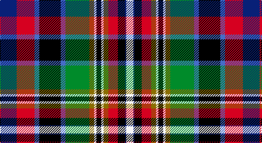 DB/28 R30 B8 K36 B8 G40 Y8 W4 K8 W4 Y8 R16 K12 DB2 W/12 tartan