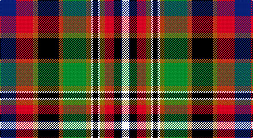 DB/28 R30 O8 K36 O8 G40 Y8 W4 K8 W4 Y8 R16 K12 DB2 W/12 tartan