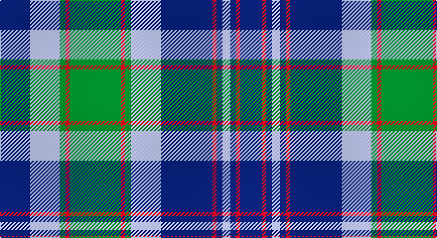 DB/30 LB30 G6 R4 G52 R4 G6 LB30 DB52 R4 DB6 LB8 DB6 R4 DB/22 tartan