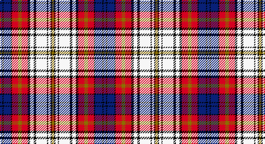DB/4 K2 DB12 K2 R10 Y6 R10 K4 W6 K4 W18 K2 W4 K2 Y/4 tartan