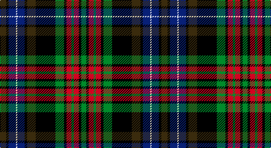 DY/10 K4 DB12 W2 DB12 K4 DY14 K32 G14 K4 R8 G4 R8 K4 G/8 tartan