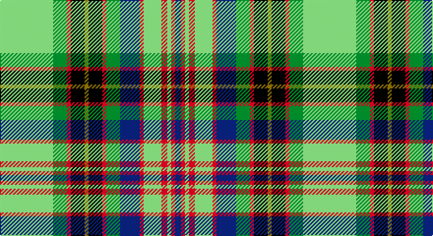 LG/54 G14 R4 K14 Y4 K14 R4 G14 DB20 R4 LG18 R6 LG4 R4 DB/6 tartan