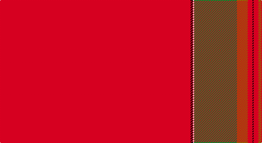 R/320 K4 W2 G72 Y18 R8 K2 R8 Y18 LB72 K18 R18 Y18 R8 LB/6 tartan