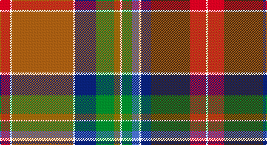 R/16 W4 O100 W4 DB34 G30 Y10 W3 G16 B12 W4 DB16 DO64 R26 W/4 tartan
