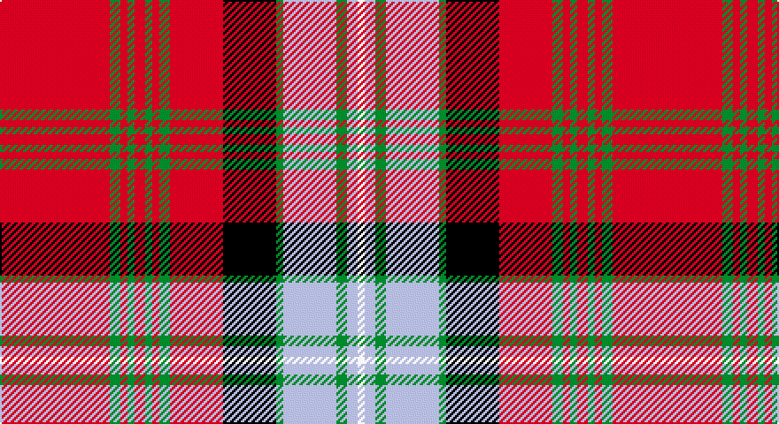 R/62 G6 R4 G4 R6 G4 R4 G6 R30 K30 G4 LB30 G6 LB6 W/4 tartan
