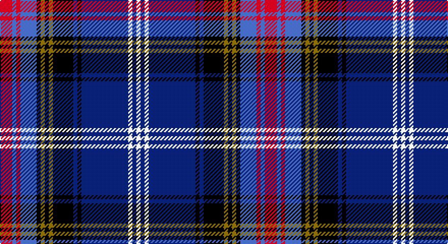 R/12 B4 R4 B16 K4 Y4 K4 Y4 K20 DB4 K4 DB46 W4 DB4 W/4 tartan