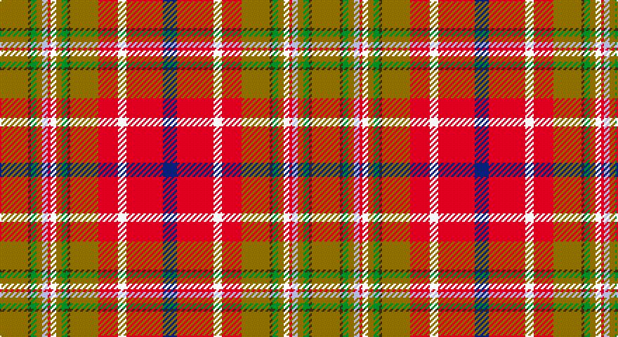 Y/20 DY2 G4 Y4 LB4 R2 K4 Y4 G4 DY2 Y20 R14 W6 R26 DB/10 tartan