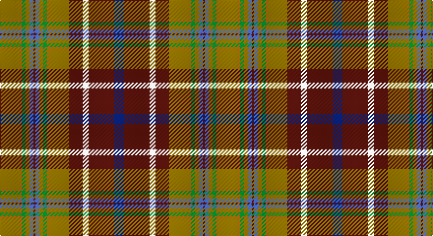 Y/20 O2 G4 Y4 B4 DR2 B4 Y4 G4 O2 Y20 DR14 W6 DR26 DB/10 tartan